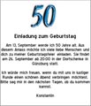 Vorlage fr eine Einladung zum 50. Geburtstag