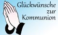 Glückwünsche zur Kommunion für Karten