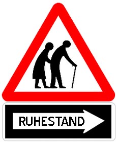 Zur rente witzig spruch Ruhestand lustige